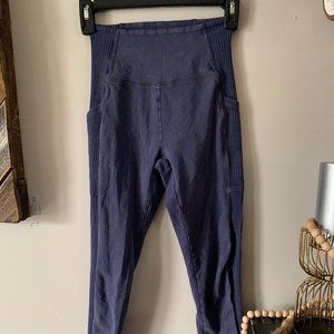Indigo leggings w/ side pockets